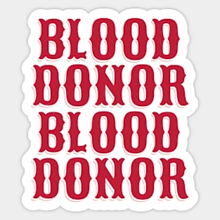 blood donation Sticker